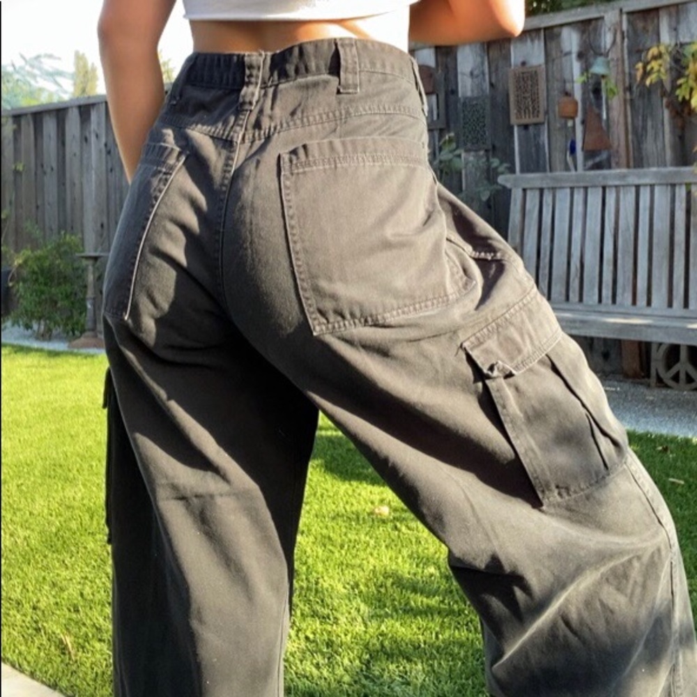 Vintage high waisted wrangler cargo pants utility